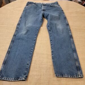 Wrangler Rugged Wear Jeans Men's Size 36x30 Blue Denim Cotton Work‎ Casual Pants